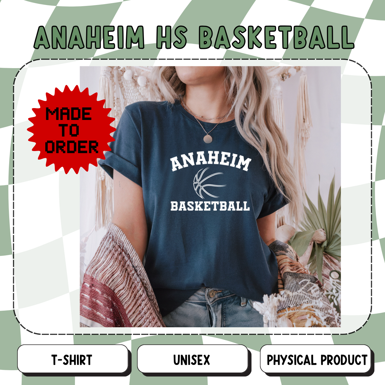 Anaheim HS Basketball Design 2 Unisex T-Shirts